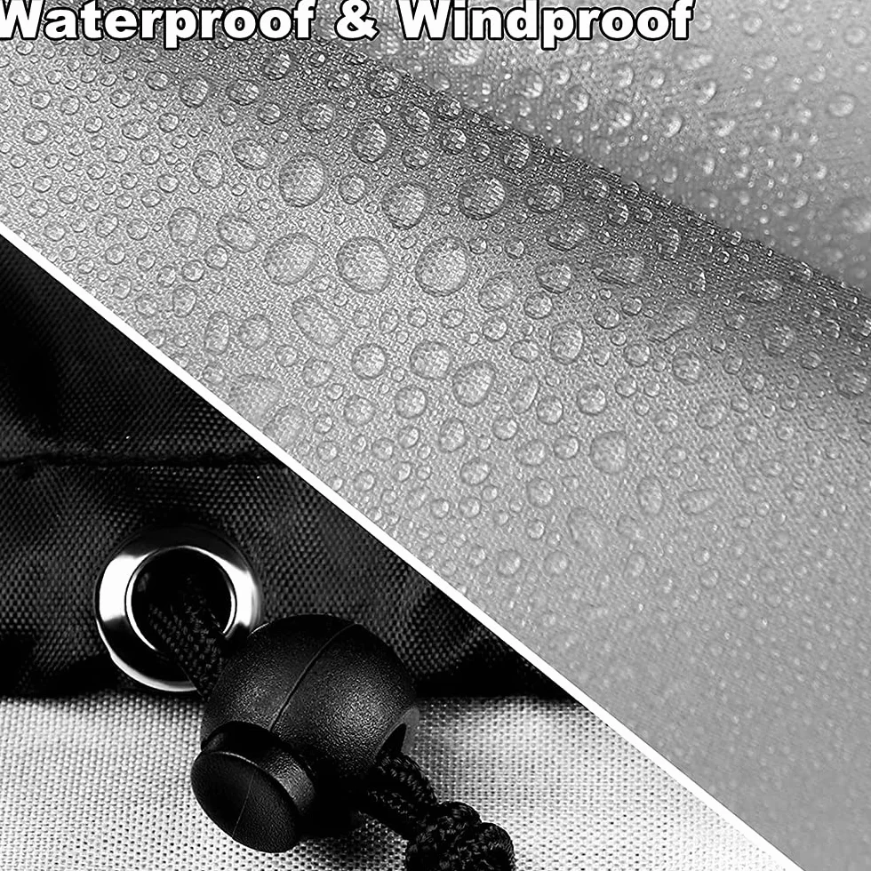 Funda para telescopio, impermeable, tela Oxford 420D, para exteriores, a prueba de polvo, para exteriores, con cordón ajustable (M: 100 x 75 cm)