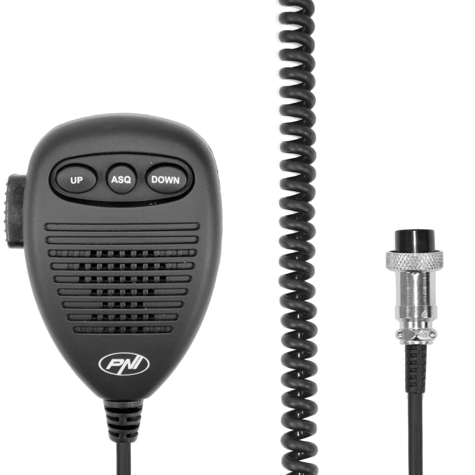 Micrófono de 6 Pines con Parte metálica para Estaciones de Radio PNI