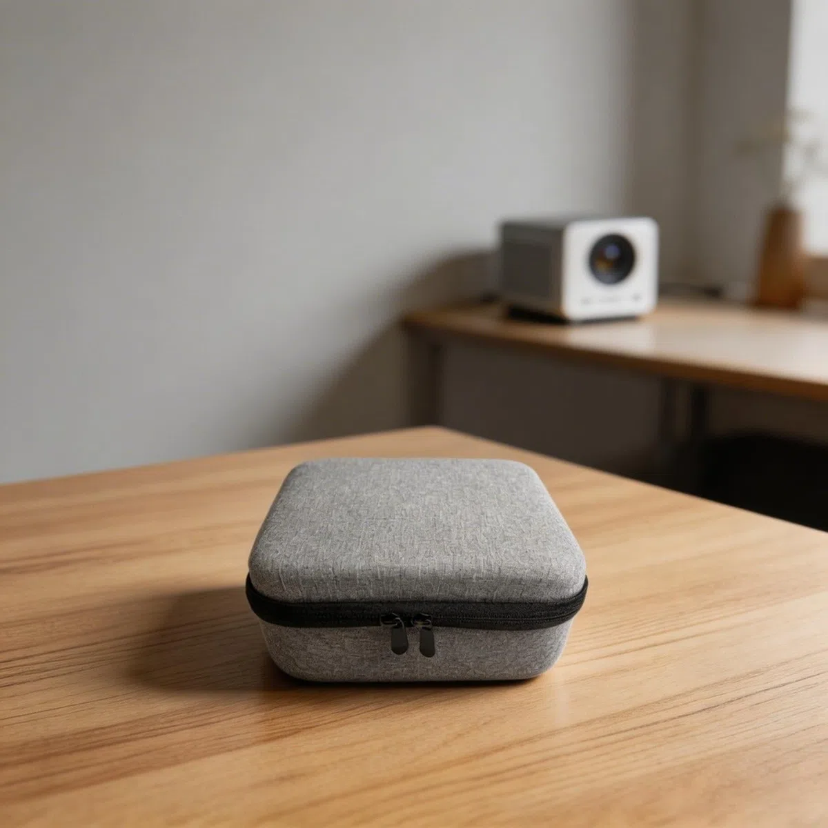 Estuche rígido de viaje para proyector XGIMI MOGO 4 Caja de almacenamiento EVA a prueba de golpes con diseño de bolsa de transporte portátil Organizador protector para accesorios y