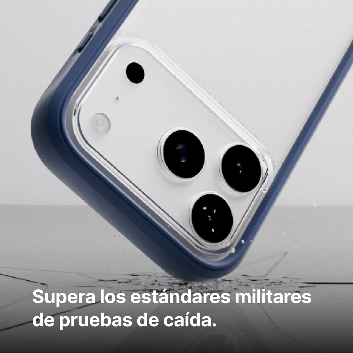RhinoShield Funda Compatible con [iPhone 17 Pro]| Mod NX: Funda Protectora Modular sin Placa Trasera, diseño Delgado, a Prueba de Golpes con protección contra caídas de Grado Militar - Azul Marino