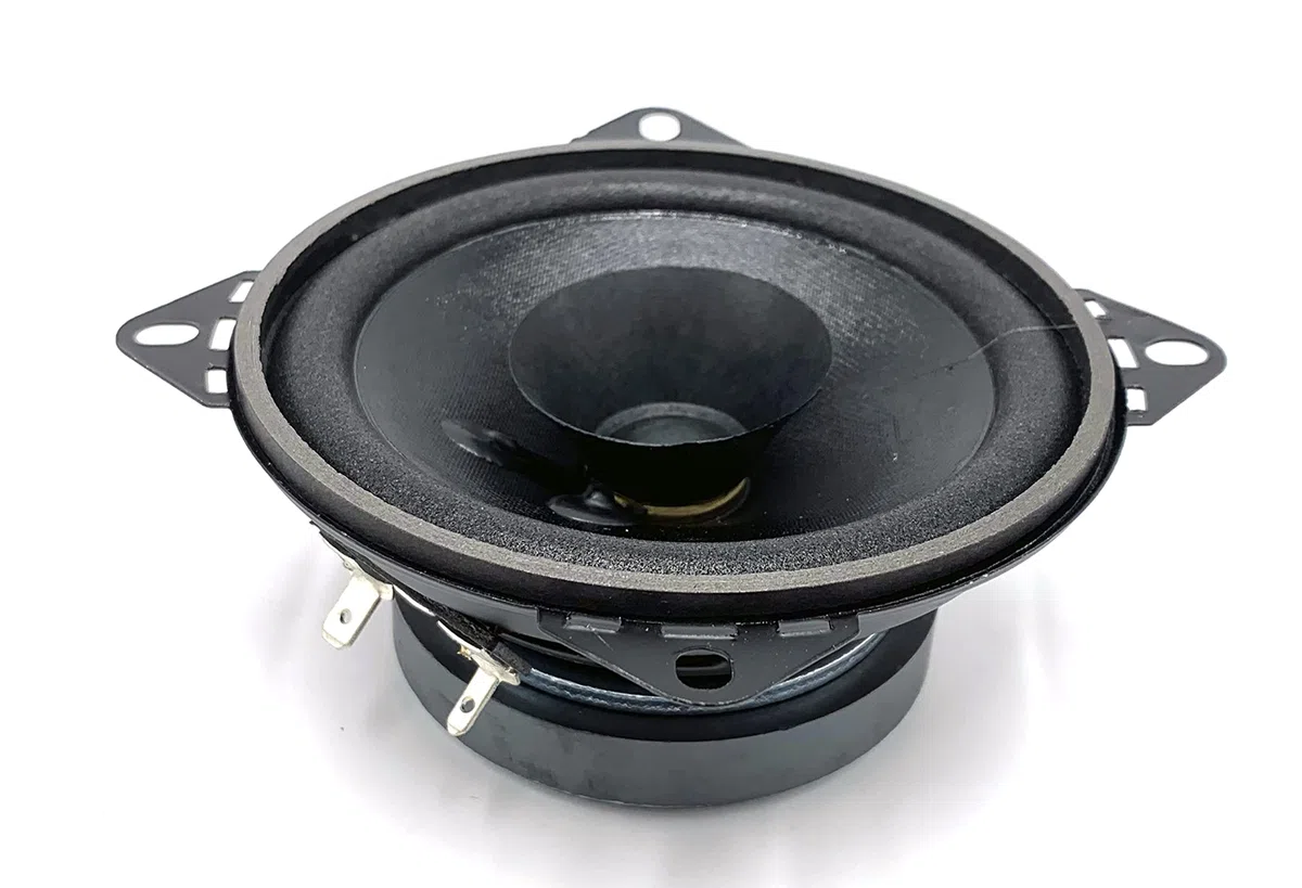 Juego de Altavoces de Doble Cono y 4" suministrados en Caja y reja Mini Box para Montaje en Superficie, Negro