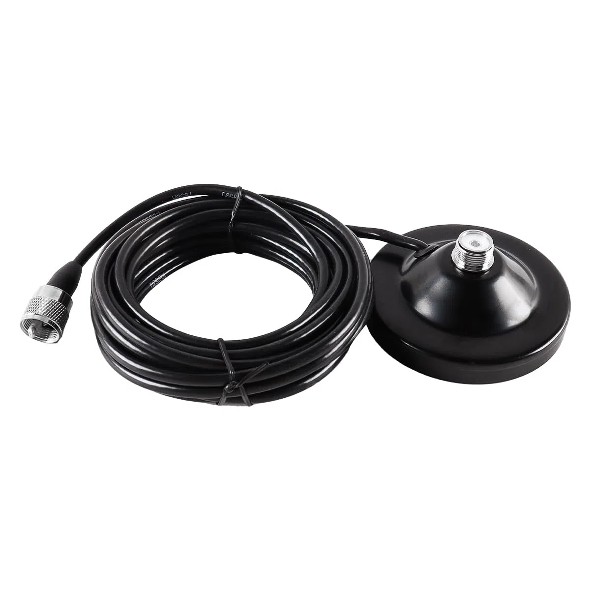 Gorise Antena de Radio magnética para Coche con Ventosa y Cable Macho PL259 de 5 m para Base magnética de Antena CB