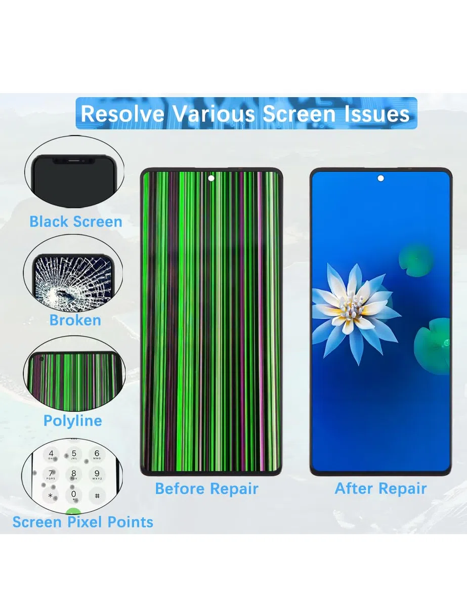H&LYCYJ Pantalla de visualización para Xiaomi Redmi Note 13 5G TFT 2312DRAABG 2312DRAABI Reemplazo de pantalla LCD con kit