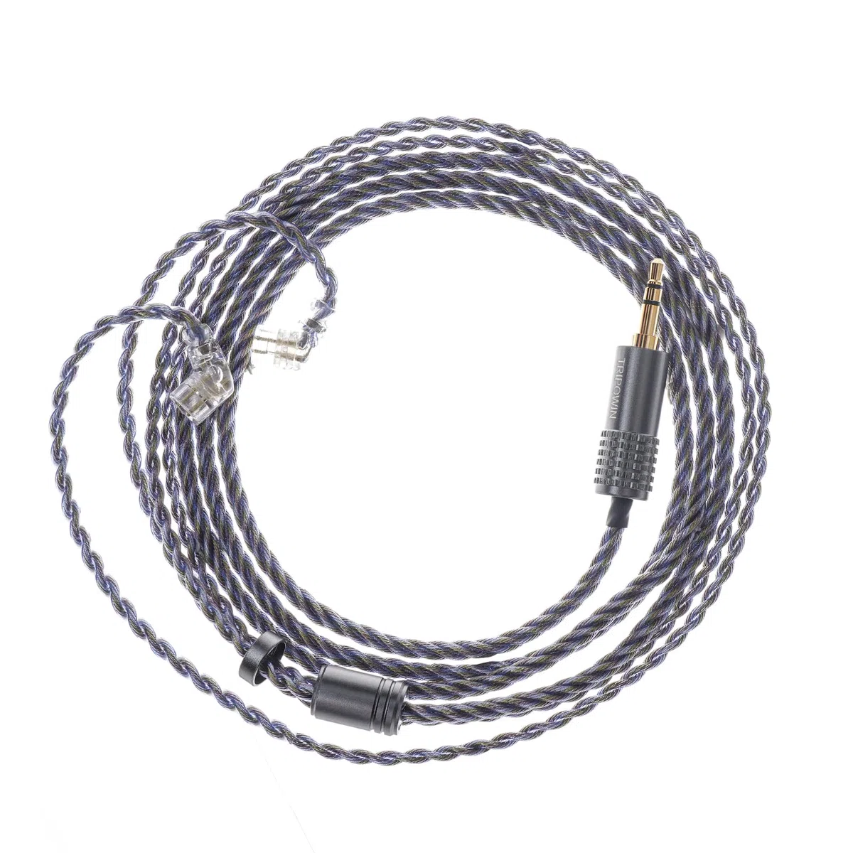 Linsoul Tripowin Zoe - Cable de auriculares mejorado (4 hilos de cobre puro, chapado en oro, cable de Litz 24 AWG, compatible con KZ ZS10 PRO TINHIFI T2 T3 Plus (Recessed 2pin, 3,5 mm, Zoe)