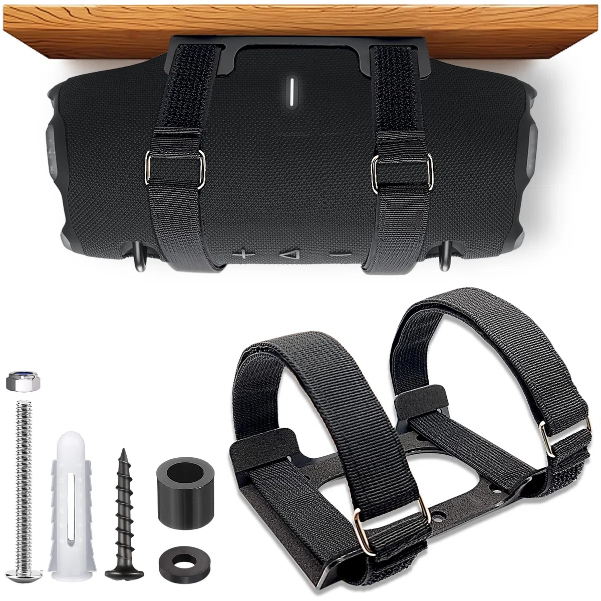 Soporte de pared de metal compatible con altavoz portátil JBL Xtreme 4 para motos de agua, motos de nieve, barco, PWC, soporte de pared seguro con correa ajustable para jbl xtreme 3/xtreme 2 para