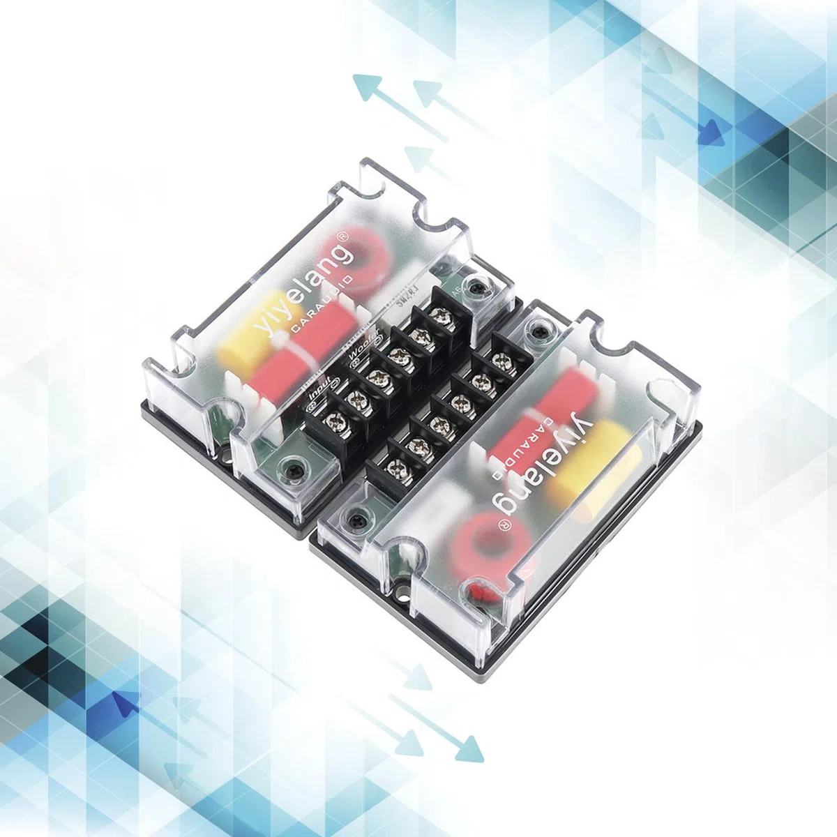 Paquete de 2 divisores de frecuencia pasivos de 4 ohmios, 2 vías, 200 W para coche, accesorios divisores de frecuencia