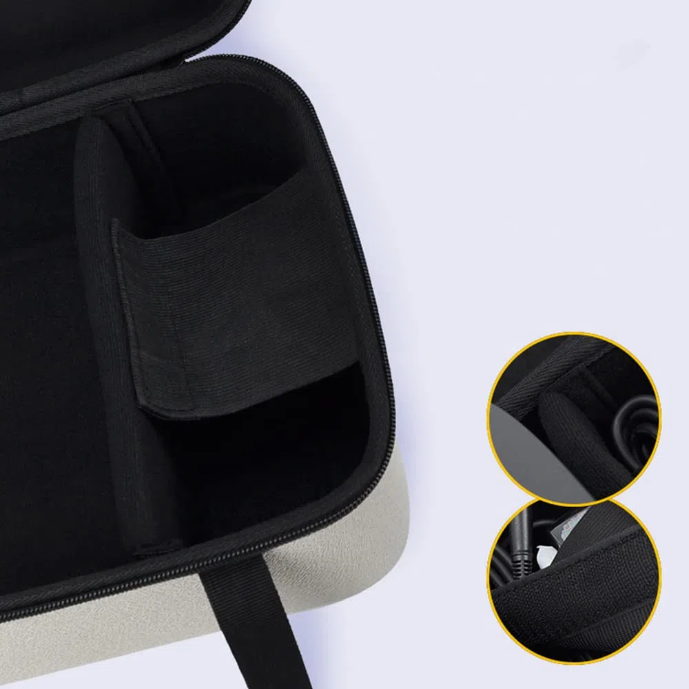 Levigo EVA Oxford - Caja de almacenamiento para proyector compatible con XGIMI H6, resistente al agua, portátil, bolsa de almacenamiento rígida