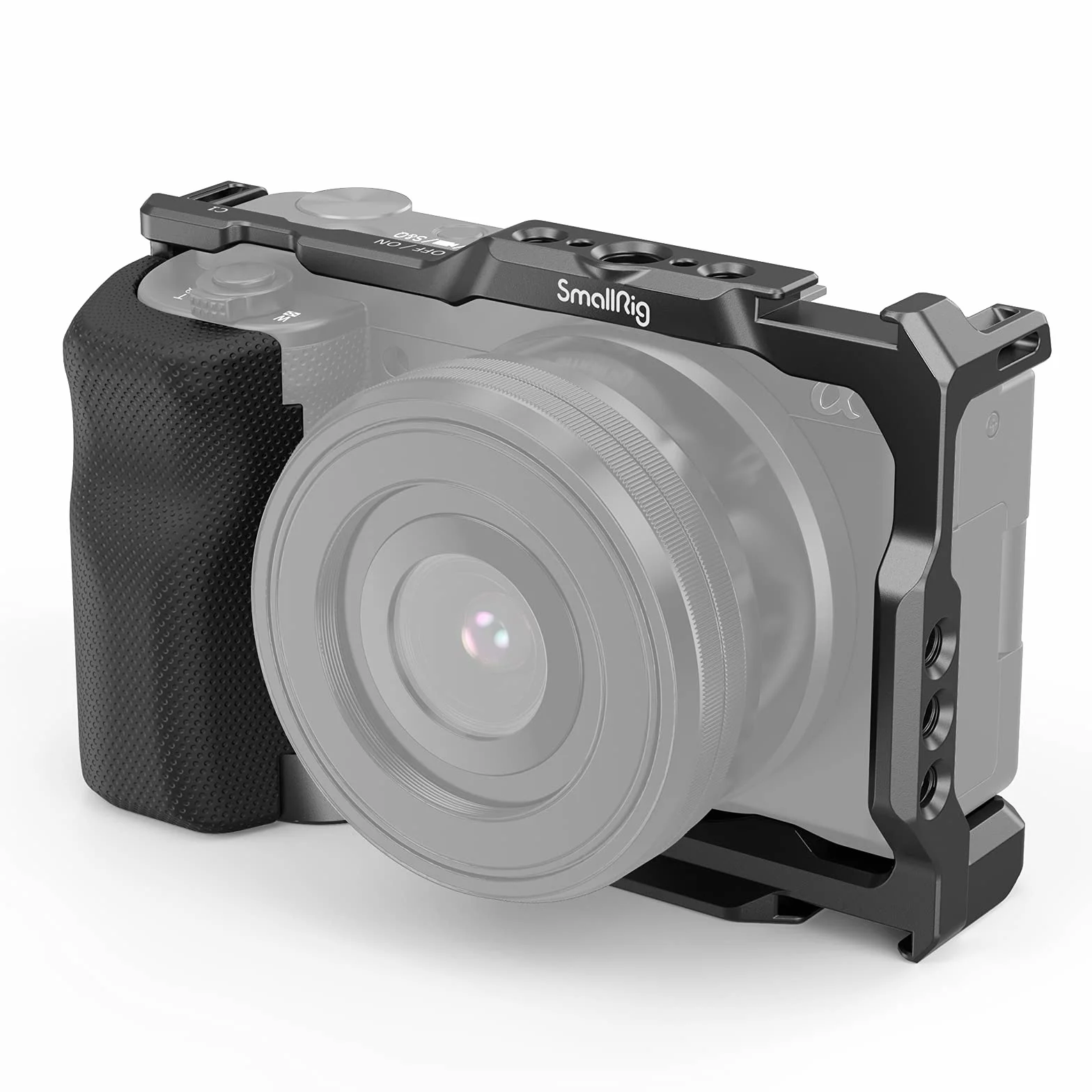 SMALLRIG ZV E10 Cage con Agarre de Silicona Extraíble y Placa de Liberación Rápida Incorporada para Sony ZV-E10-3538B