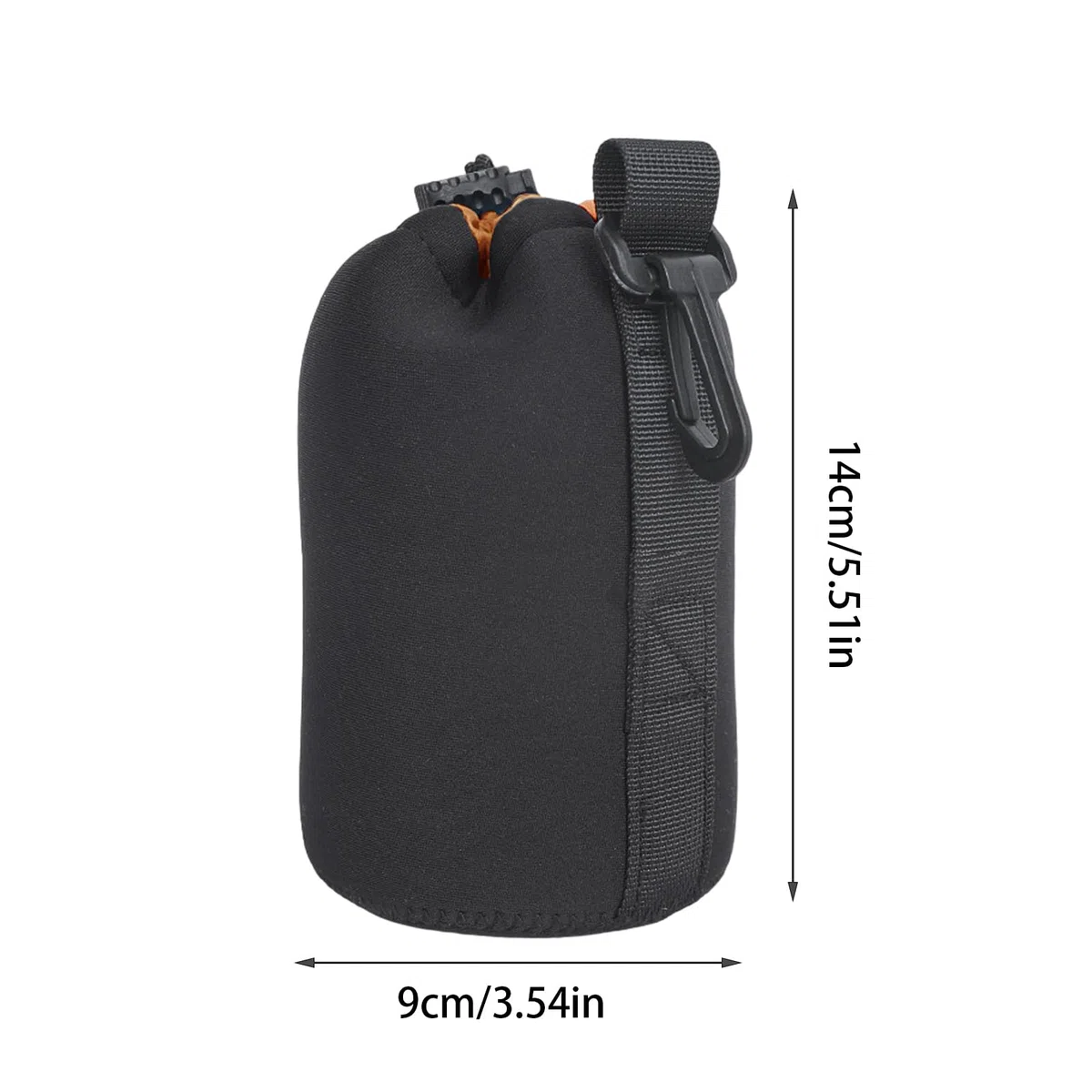 Funda de Neopreno para Lente de cámara, protección antigolpes, ángulo Ajustable para Viaje/Senderismo, Compatible DSLR/SLR, 14 cm, Se référer au descriptif, Consulte la descripción