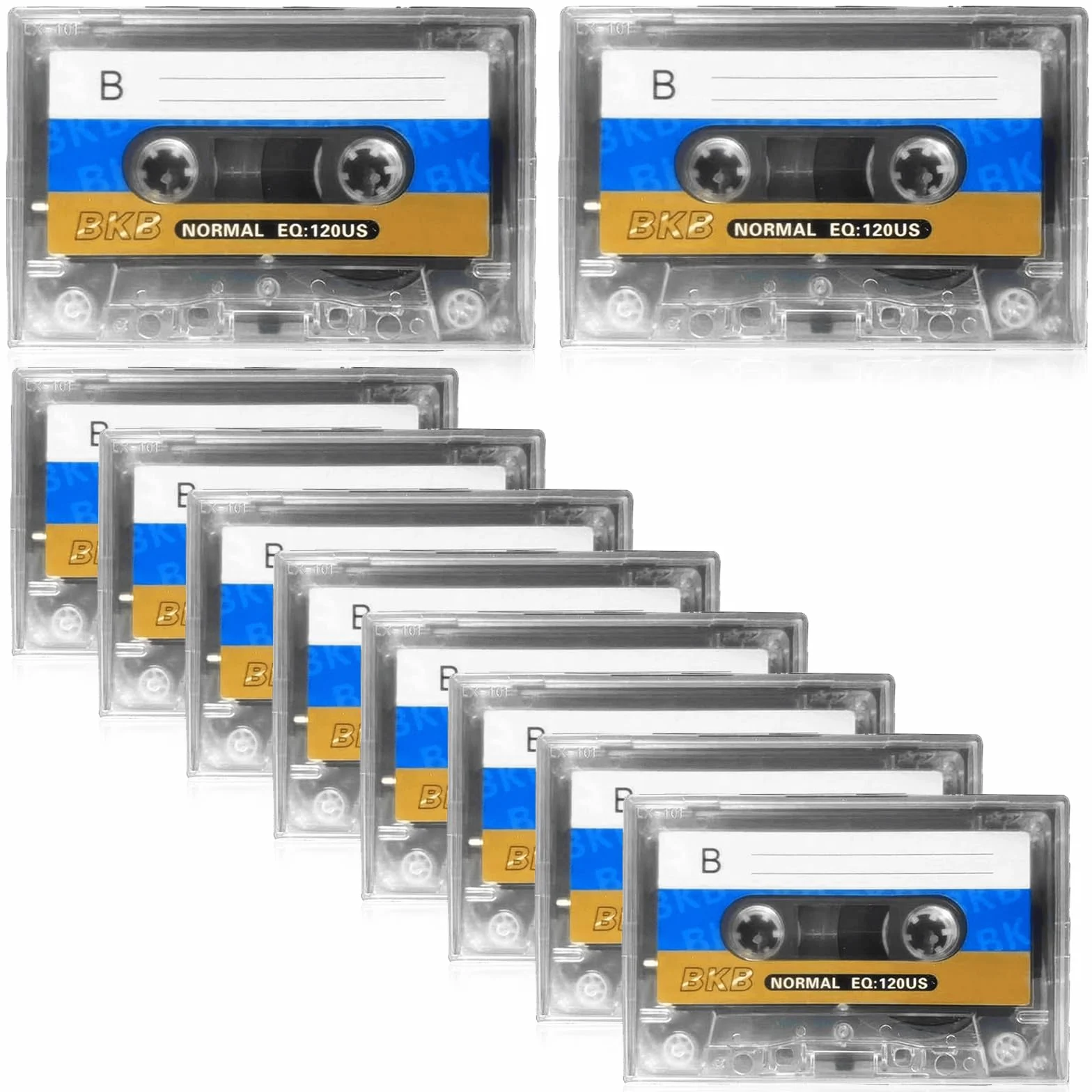 15 unidades de cassettes de audio: 90 min Audio Cassette Empty Cassette Tapes, cassette de audio vacíos para cintas de música, casetes de audio de bajo ruido para conferencias, seminarios, grabaciones