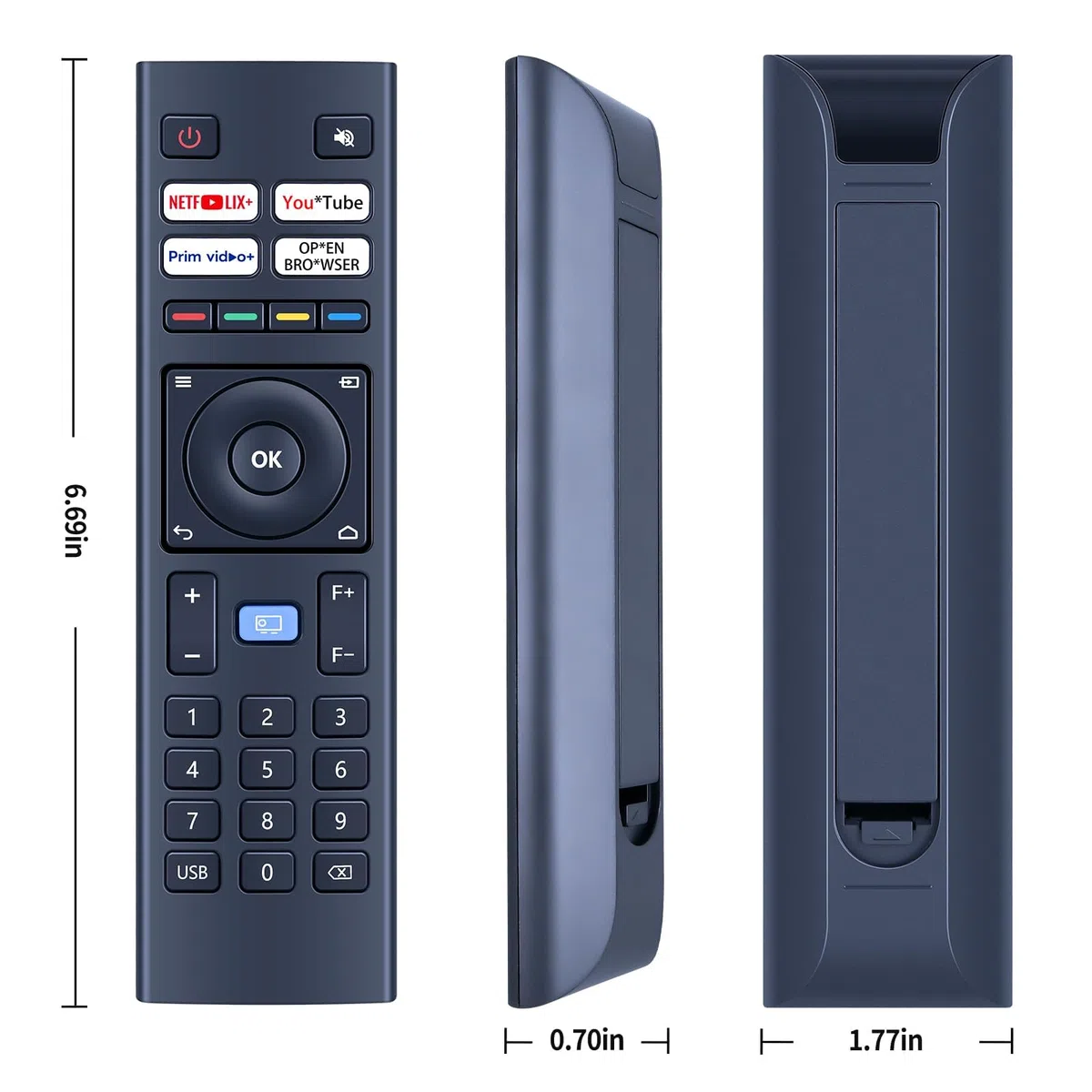 Nuevo Mando a Distancia IR de Repuesto para MECOOL KP2 Xiaomi Wanbo TT Blitzwolf BW-V6 WiMiUS K9 Yaber U12VOPLLS 4K VOPLLS M10 Focus 6OO AN. Kogan proyector Dbpower Yaber V12 TOPTRO