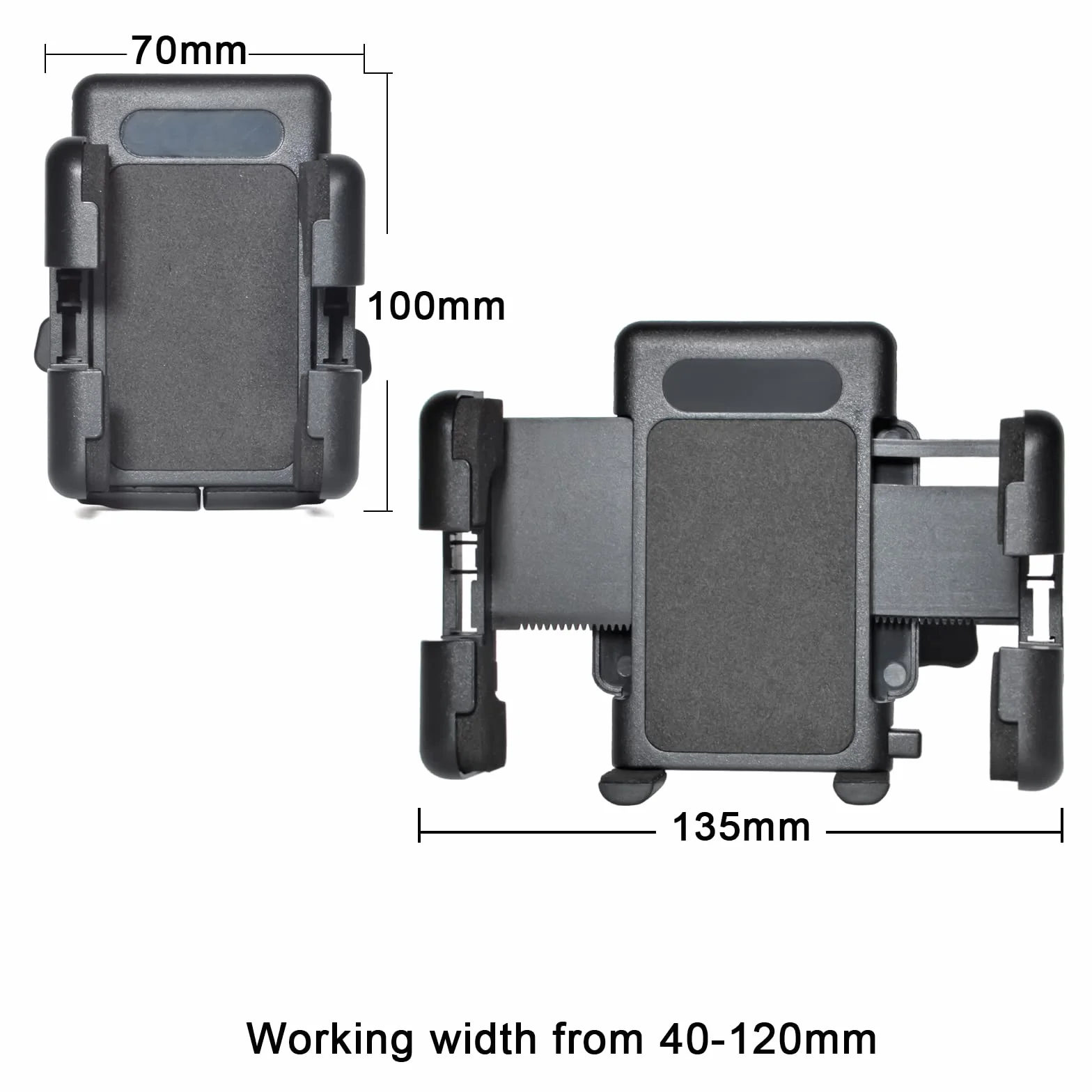 HYS Soporte de ventilación de Aire del vehículo del Coche Soporte de Soporte Compatible para BAOFENG Motorola YAESU ICOM WOUXUN Walkie Talkie de Mano