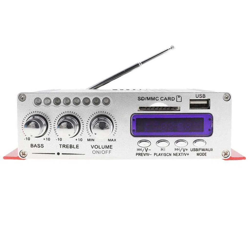 DollaTek Kentiger HY-504 Car Audio Amplificador Digital de Alta Potencia 4CH 160W Reproductor de Alta fidelidad MP3