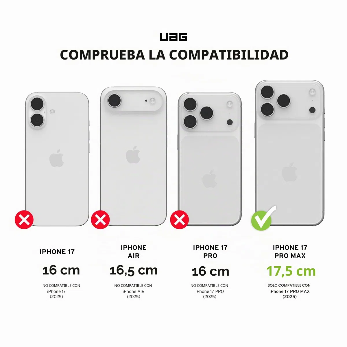 Urban Armor Gear Monarch Pro Funda Compatible con Apple iPhone 17 Pro Max Carga Inalámbrica Magnética Protección 5 Capas Fibra de Carbono