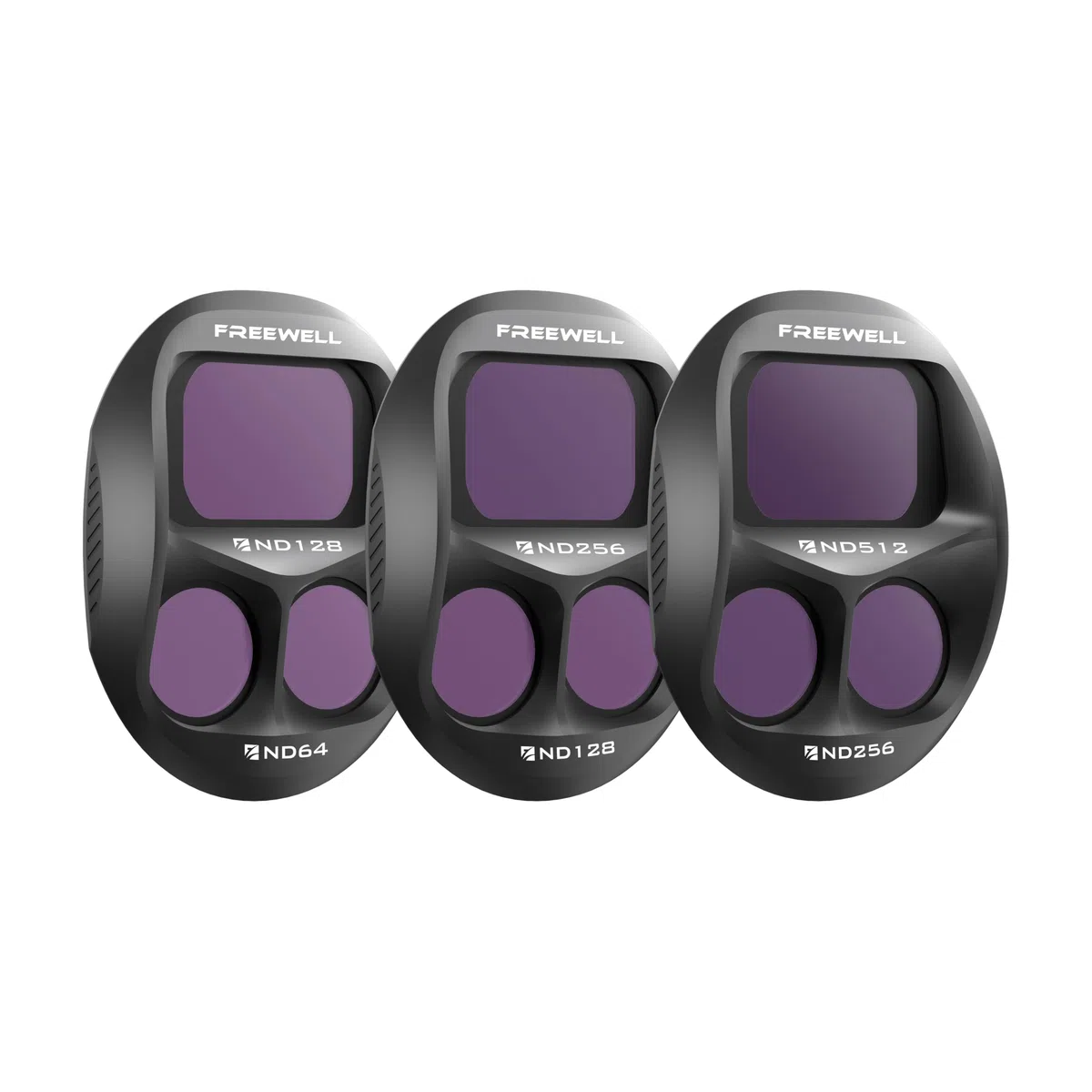 Freewell Paquete de 3 filtros ND divididos para dji Mavic 4 Pro - Split ND128/ND64, ND256/ND128, ND512/ND256 - para días soleados súper Brillantes