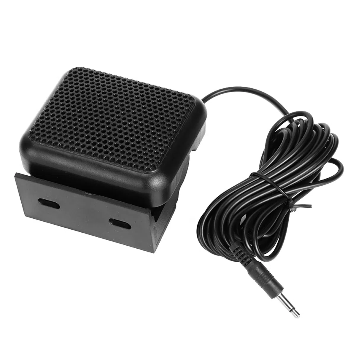 Mini Altavoz Externo CB Radio Altavoz Externo, NSP-100 Radio de Dos Vías CB Radio de Coche, Altavoz Externo Micrófono de Radio Móvil, Altavoz de Radio Rectangular Apto para Yaesu