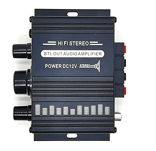 Amplificador de audio estéreo para coche, 12 V, 400 W, de aluminio, para coches domésticos, motocicletas