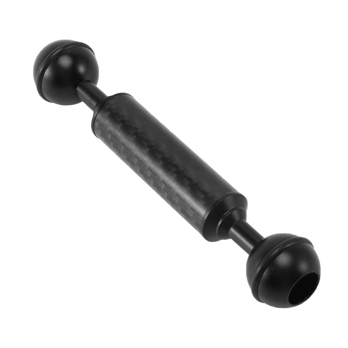 2 brazos de extensión flotantes de fibra de carbono de 1 pulgada para cámara de buceo de doble bola de fotografía D20 mm 5 pulgadas trípode de flotabilidad submarina