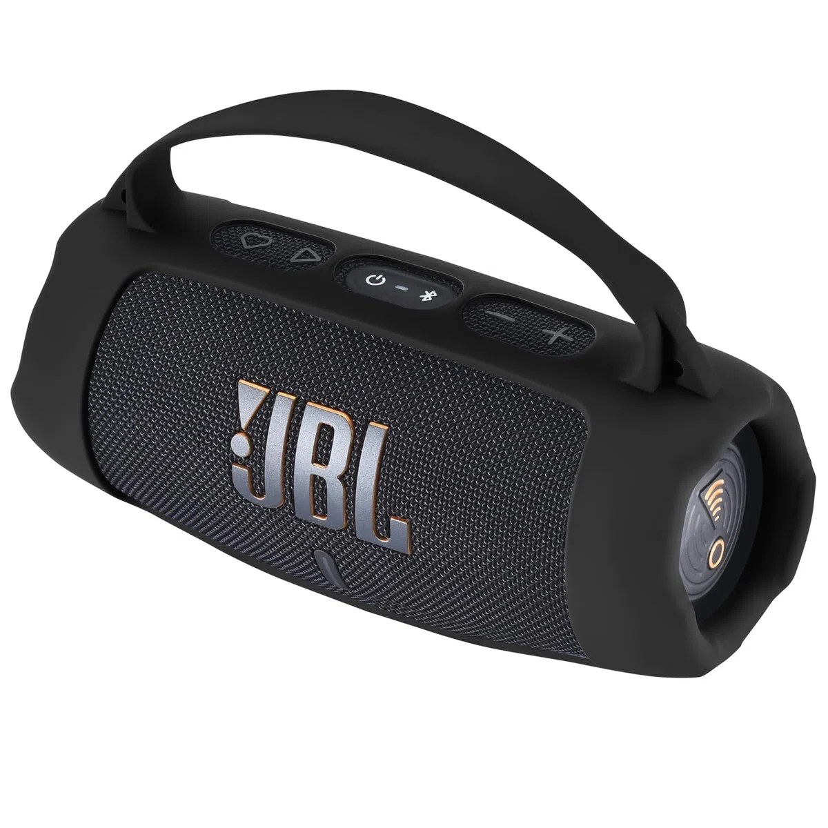 Funda de Silicona para JBL Charge 5 WiFi y Altavoz Bluetooth,Charge 5 WiFi & Charge 5 Funda de Viaje Portátil Protector Piel Funda de Transporte(Negro)