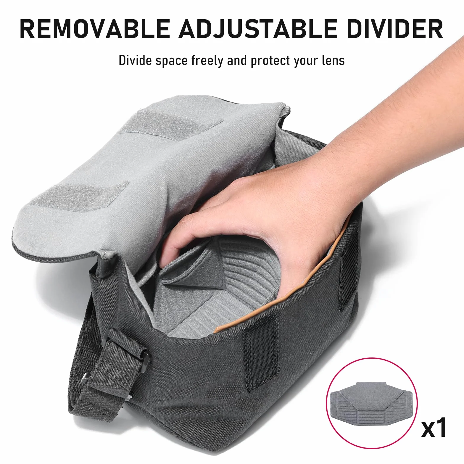 ULANZI Bolso para Cámara, 4L Bolso Bandolera Ligera SLR/DSLR, Negra Funda Pequeña Impermeable Minimalista para Mujeres y Hombres, Compatible con Sony/Canon/Nikon/Fujifilm