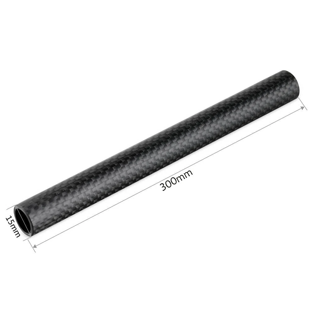 NICEYRIG 15 mm Varillas de Fibra de Carbono 30 cm (12 Inch) Longitud para DSLR Hombro Rig 15 mm Rail Sistema de Apoyo