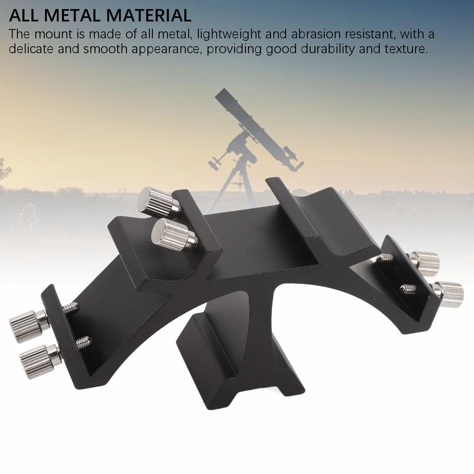 Soporte de Montaje de Alcance de Buscador Triple para Buscador de Telescopio Astronómico Estante de Ranuras Fijas Triple, Soporte de Montaje de Finderscope Estante de Ranuras Fijas
