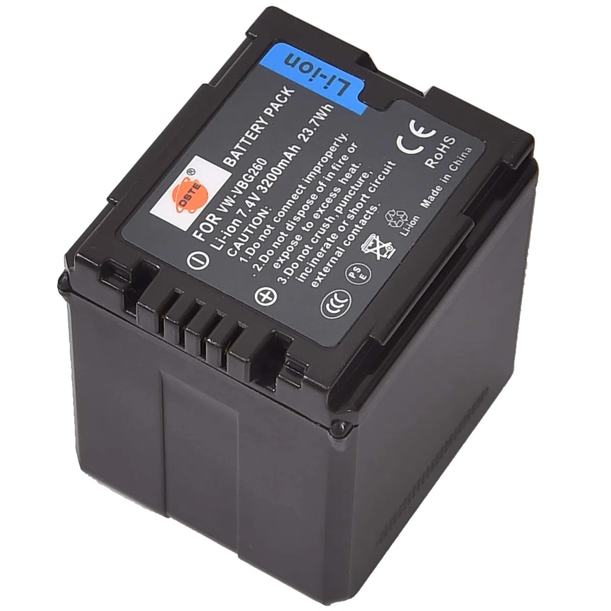 DSTE VW-VBG260 Batería y Cargador Compatible para Panasonic AG-AF100 AG-HMC80 AG-HMC150 HDC-HS250 HDC-HS300 HDC-HS700 HDC-SD600 HDC-SD700 HDC-SDT750 HDC-TM300