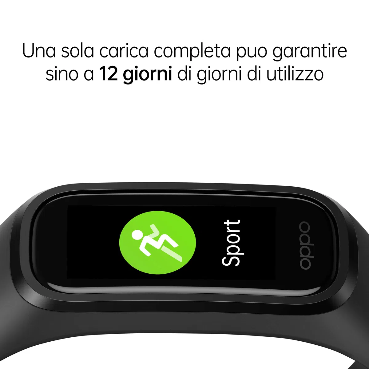OPPO Band Sport - Smart Band, Pulsera de actividad, sensor óptico de frecuencia cardiaca, sensor de oxígeno en sangre - Negro