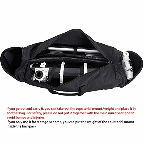 Bolsa de almacenamiento para telescopio astronómico, protectora de transporte, mochila de hombro para AstroMaster 150EQ
