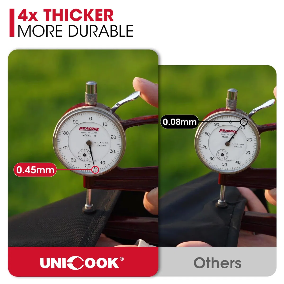 Unicook - Cubierta de parrilla de gas para barbacoa resistente al agua, cubierta para barbacoa de 140 cm, material especial resistente a la decoloración y a los rayos UV, duradero y cómodo, se adapta a las parrillas Weber Char-Broil Nexgrill Brinkmann y o