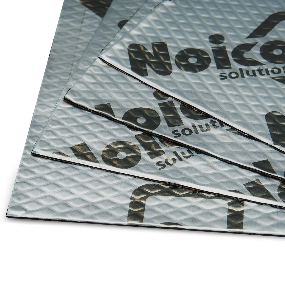 Placas insonorizantes Noico para automóviles, de 2 mm de grosor y 0,95 m2 de superficie, Aislamiento acústico de caucho butilo para coches, Aislamiento y amortiguamiento de ruidos