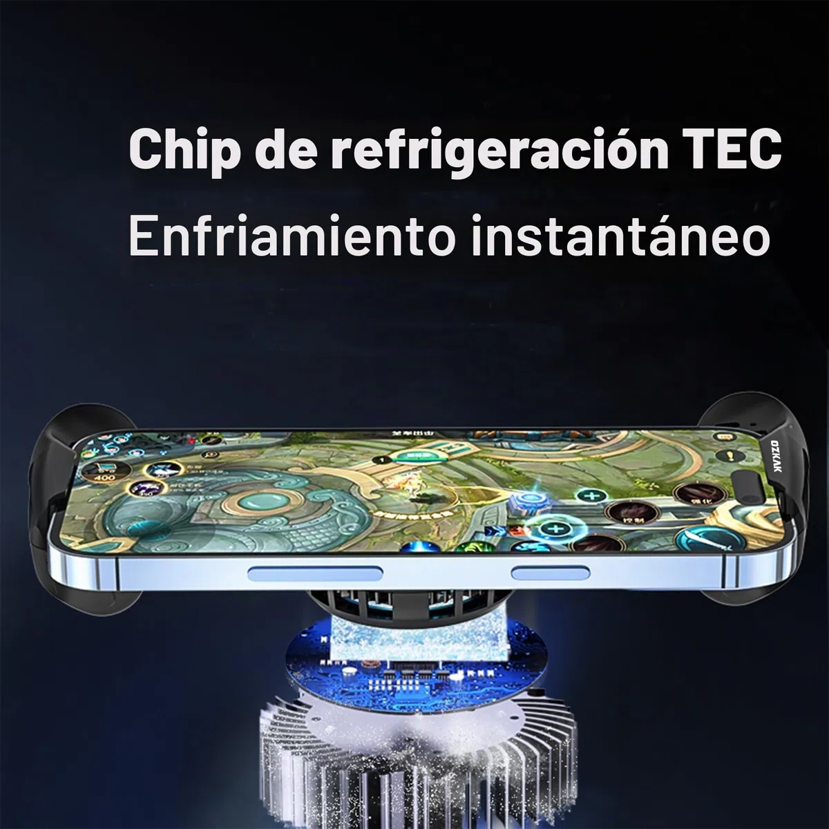 Enfriador de Teléfono, Enfriador de Teléfono Celular Enfriamiento Rápido Juegos para Teléfonos Celulares iPhone Android