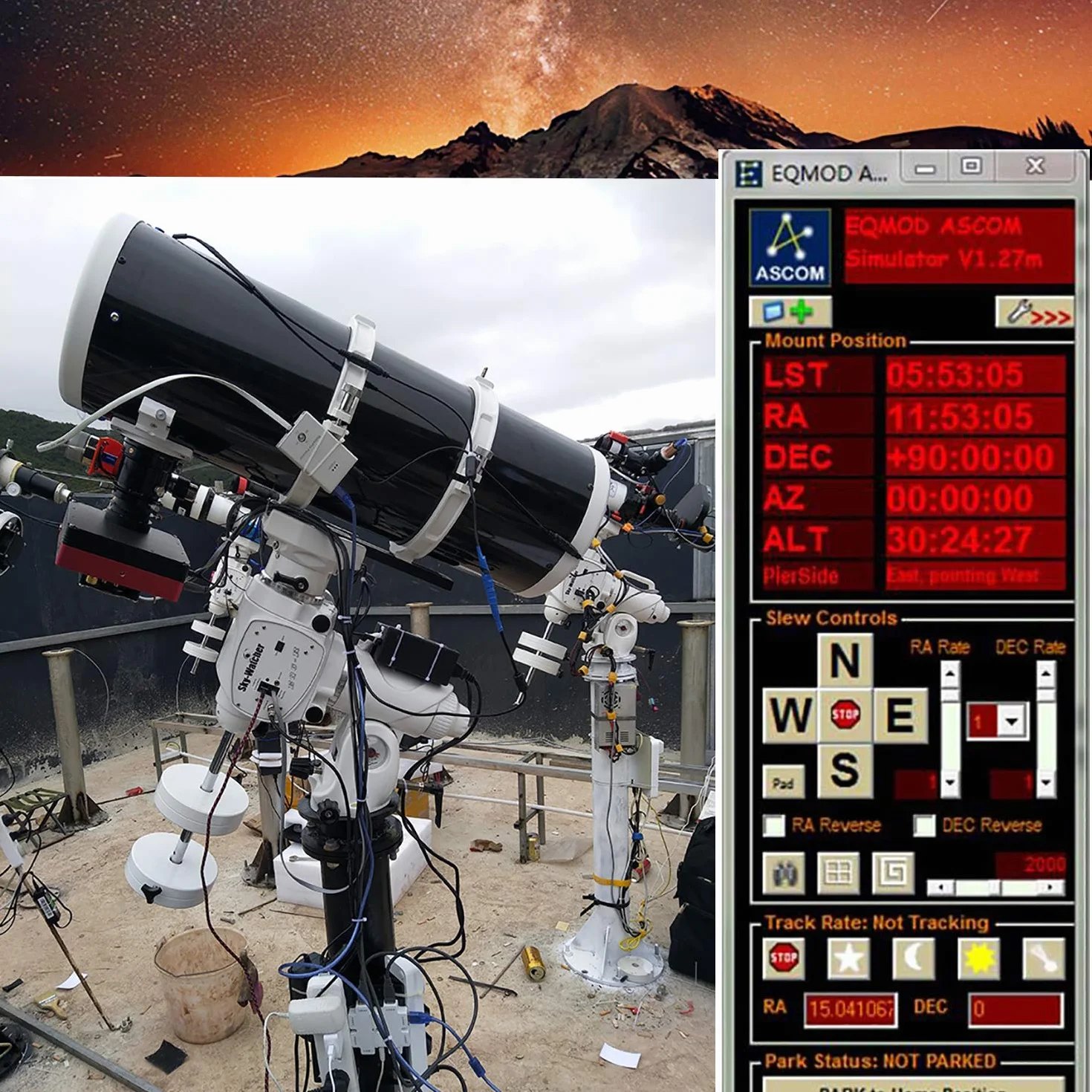 Skywatcher Telescopes Goto Control EQMOD ASCOM Cable para HEQ5pro AZEQ5 AZEQ6 EQ6-R Asiair Synscan Goto (500cm/16ft, pc para montar cable gris)