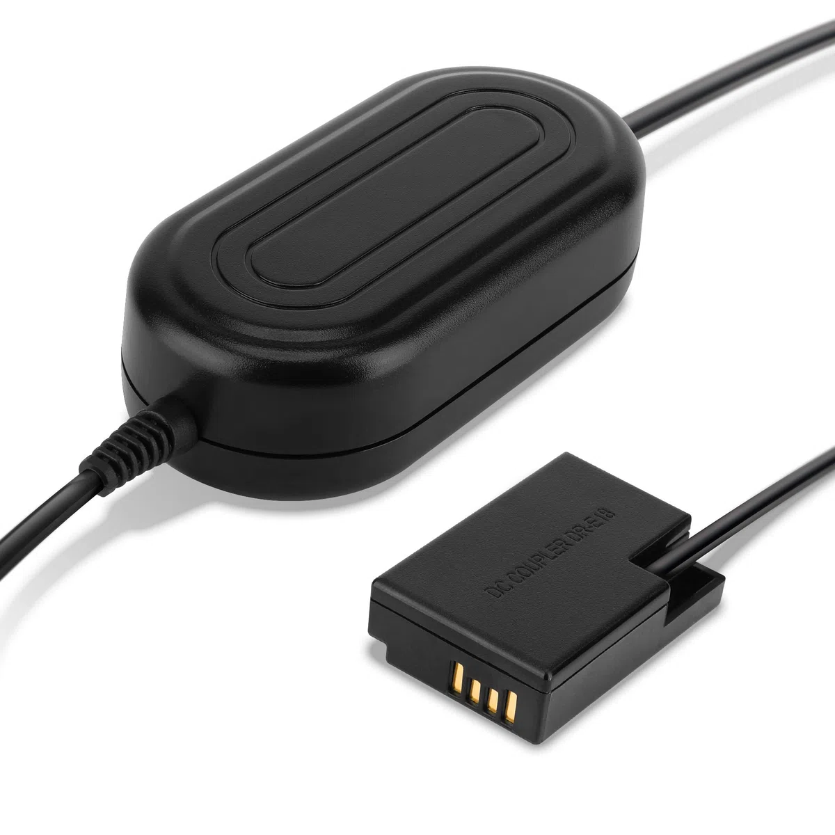subtel Fuente de alimentación Compatible con ca. 3m ACK-E18 + Acoplador DC Alimentador DC Coupler, Dummy Battery
