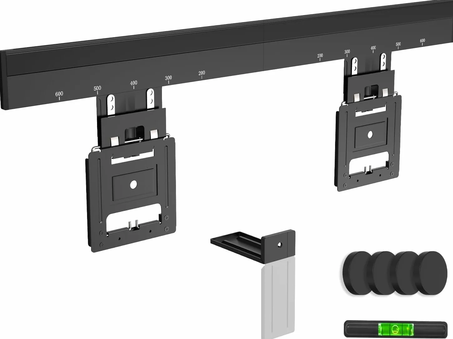 Soporte de Pared Ultrafino para televisores de 37 a 80 Pulgadas, máx. 75 kg, Soporte de TV máx. VESA 600 x 400, compatibilidad Universal, Distancia a la Pared Solo 0,95 cm