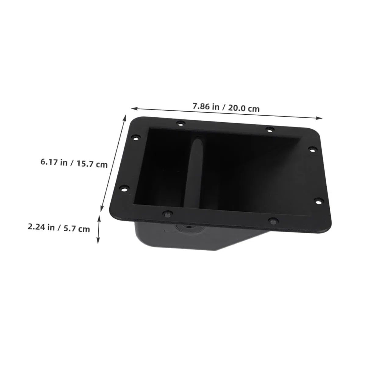 VILLCASE 4 Asas de Plástico Negras Mango Cómodo Pequeños Orificios para Altavoces Paquete de 4 Piezas Accesorios para Subwoofer y Puerta de Garaje