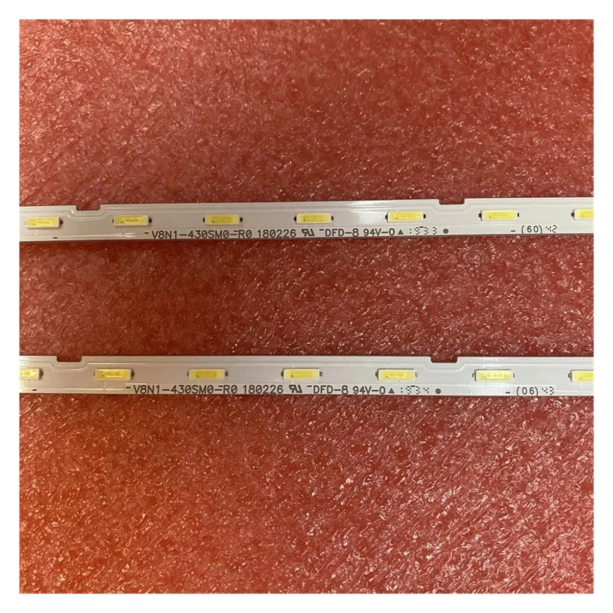 Tira de LED for iluminación Trasera Compatible con Samsung TV UE43NU7025 UE43NU7190U UE43NU7025K UE43RU7100 UE43RU7200 UE43NU7125K UE43RU7190U UE43NU7092U(2 PCS For 1 TV)
