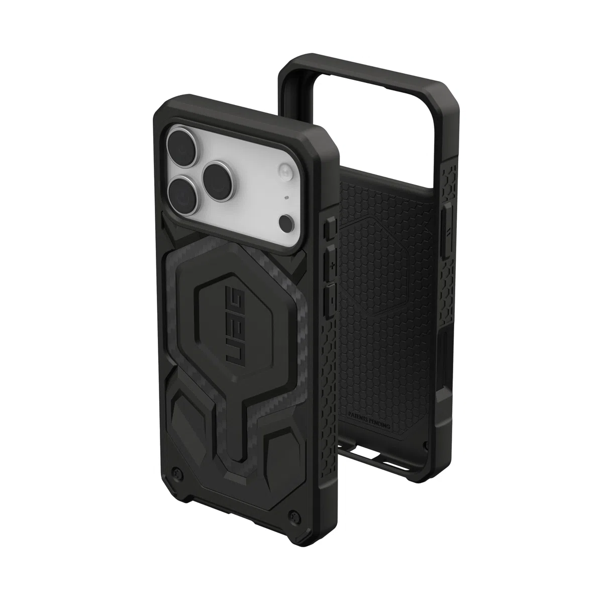 Urban Armor Gear Monarch Pro Funda Compatible con Apple iPhone 17 Pro Max Carga Inalámbrica Magnética Protección 5 Capas Fibra de Carbono