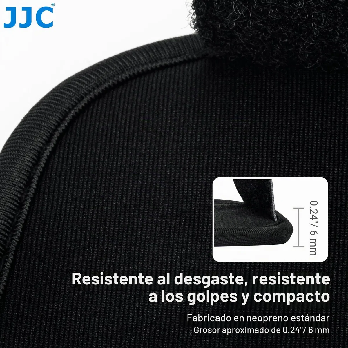 JJC Funda de Neopreno Ultra Ligera para Leica Q3, Q2, Q, Canon EOS R7 & R10 con RF-S 18-45mm f/4.5-6.3 IS STM Lente Apta para Cámaras de hasta 130 x 75 x 100mm (5.1 x 2.9 x 3.9) Negro