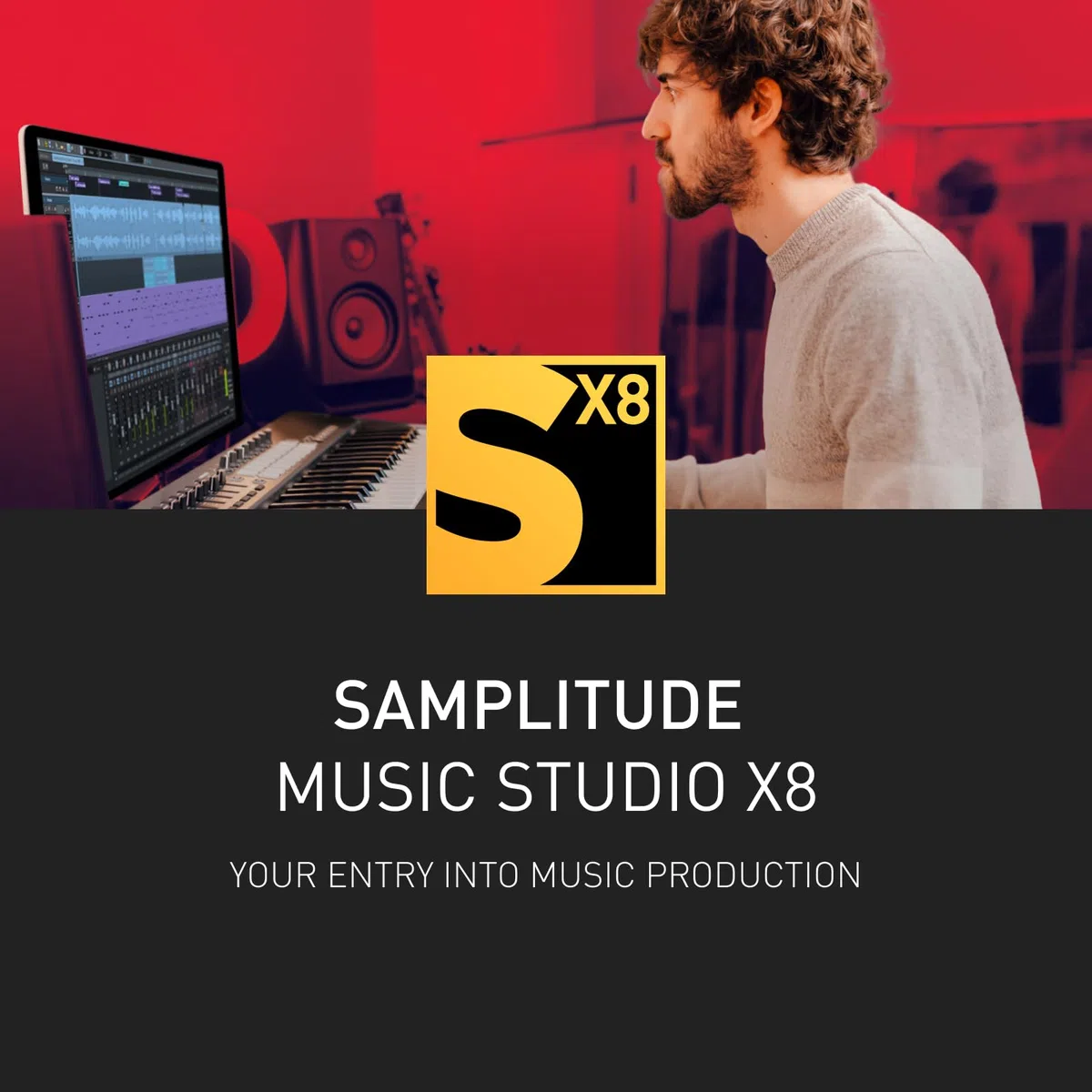 SAMPLITUDE Music Studio X8 - Entrada en el mundo de MAGIX Pro Audio | Software de audio | Programa de música | para PC con Windows 10/11 | 1 licencia completa en una práctica caja de envío