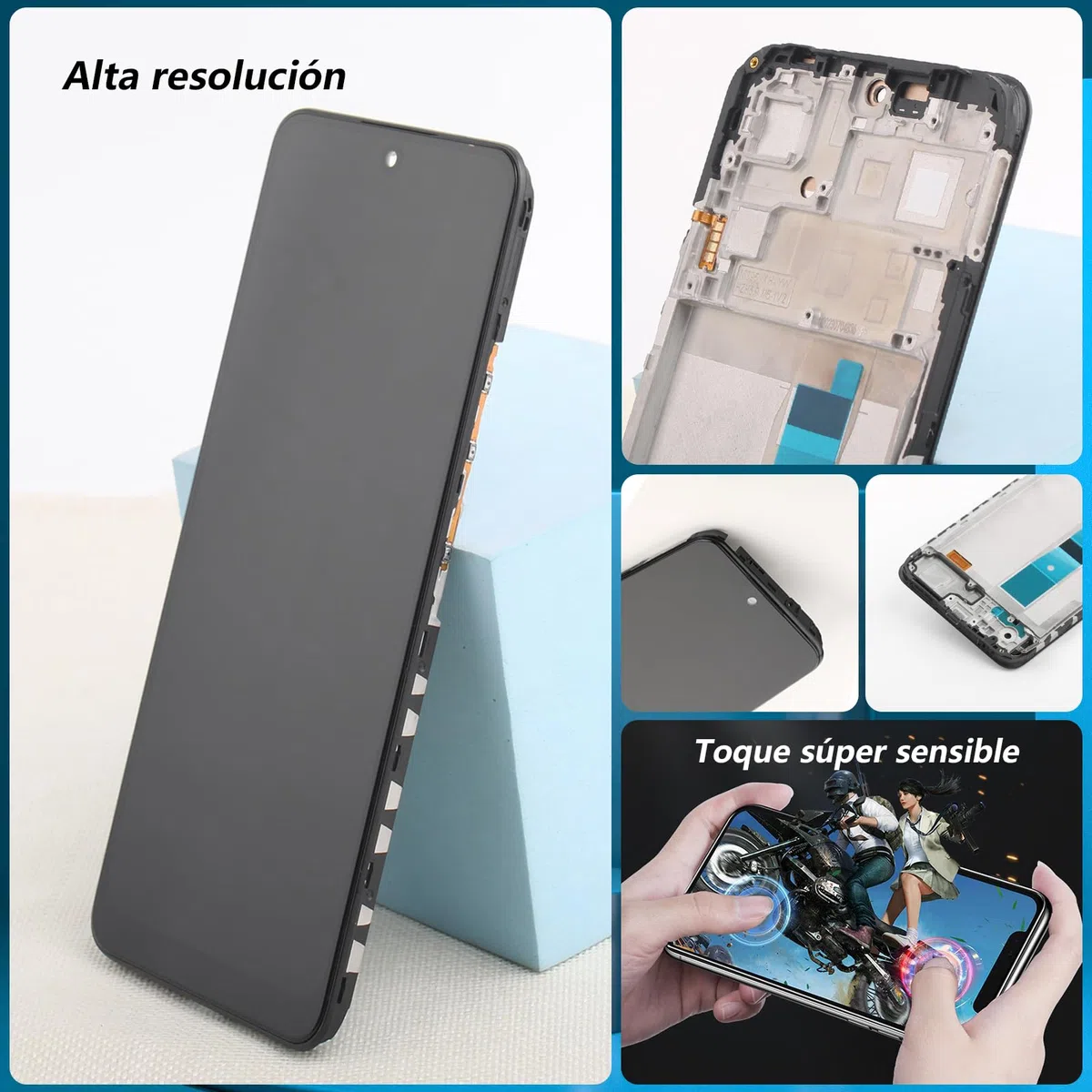 RongZy Pantalla para Xiaomi Redmi Note 12 4G 23021RAAEG 23021RAA2Y Pantalla Táctil LCD Kit de Pantalla de Repuesto Ensamblaje Digitalizador de Reemplazo con Herramientas(Negro con Marco)
