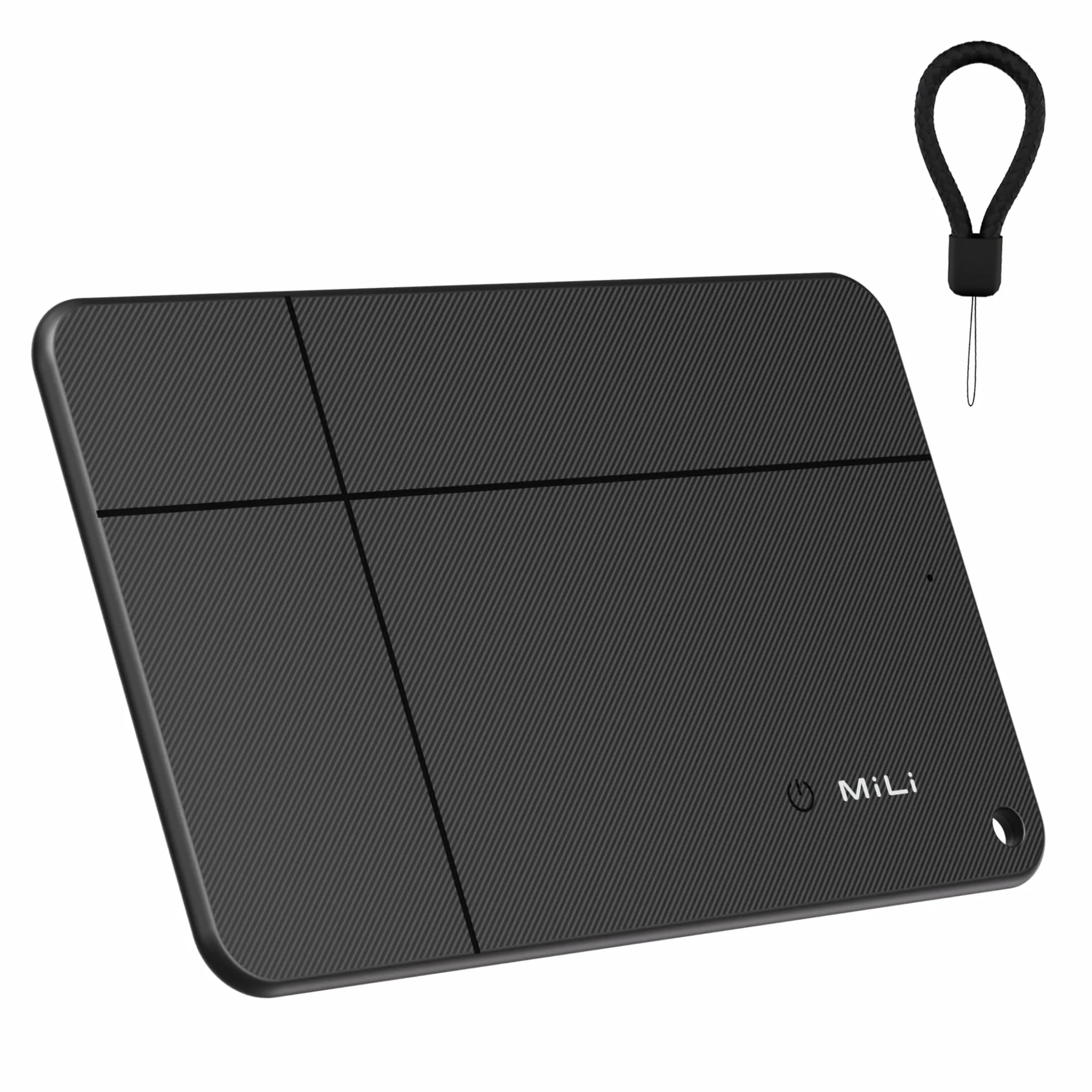 MiLi MiCard Localizador para iOS & Android, Etiqueta de rastreo Inteligente Recargable inalámbricamente con Tarjeta de presentación Digital NFC, para Cartera, Pasaporte, Maleta