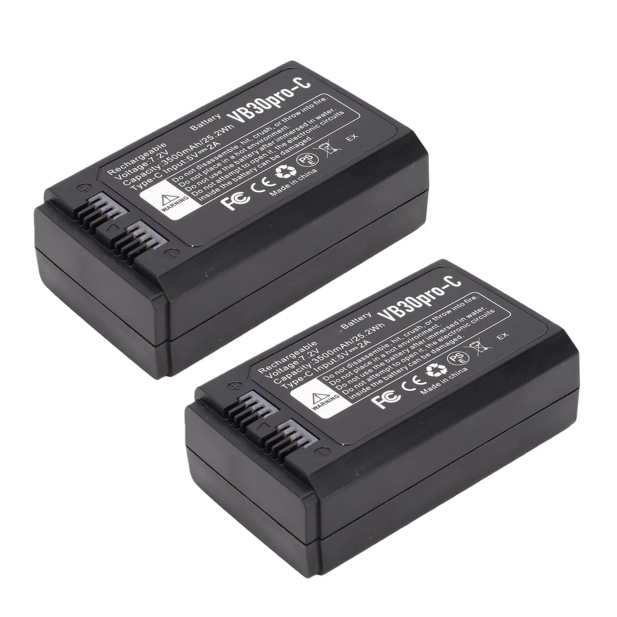Diyeeni Paquete de 2 Baterías de Flash de Cámara de Iones de Litio de 3500 MAh, para V1 V1Pro V850II V860II V860III AD100 Pro con Reemplazo de Flashes de Cámara