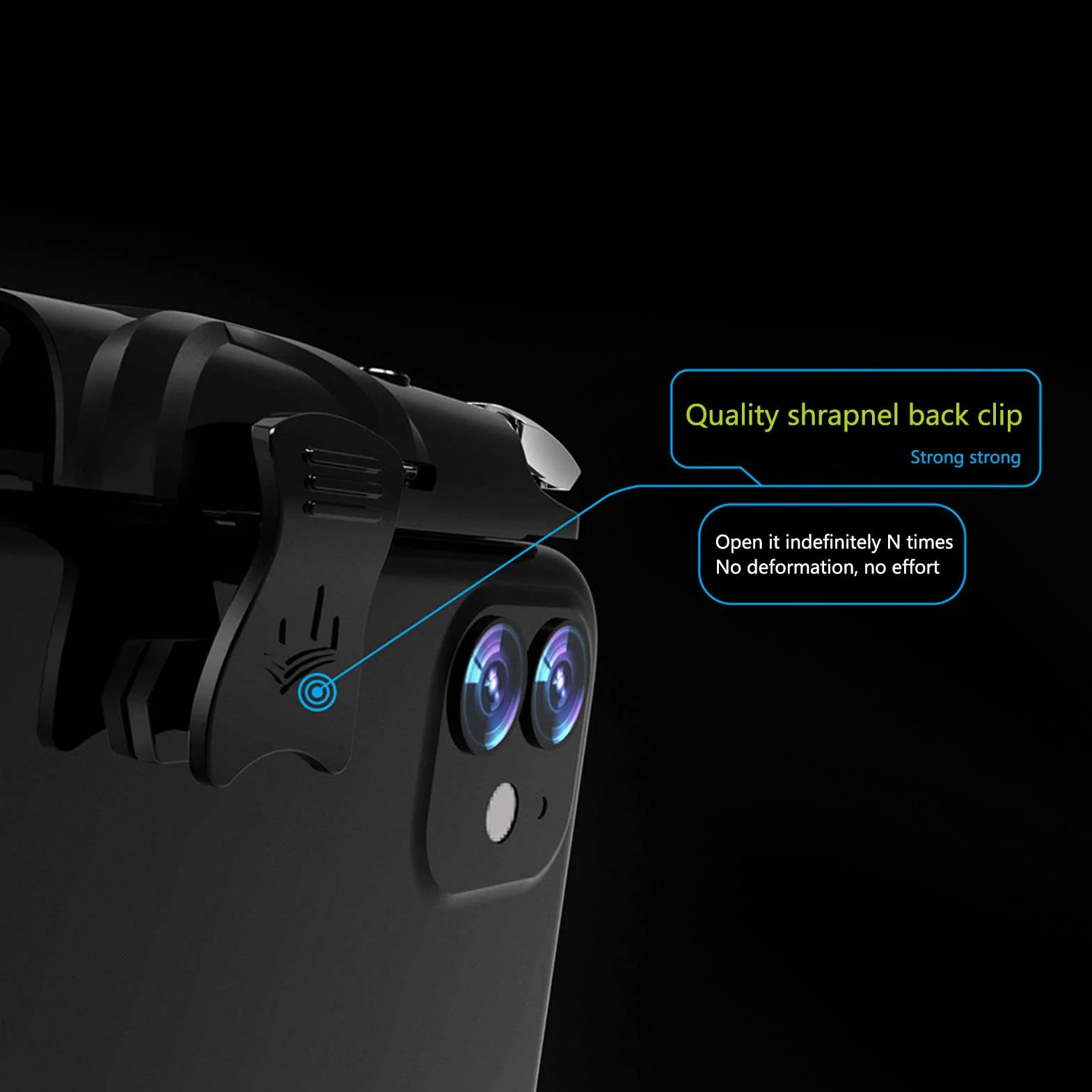 PUBG Mobile Game Controller Gaming Trigger para Teléfonos iOS, Automata Smart Phone Gamepad, para Juegos de Disparos, PUBG, Knives out, Reglas de Supervivencia