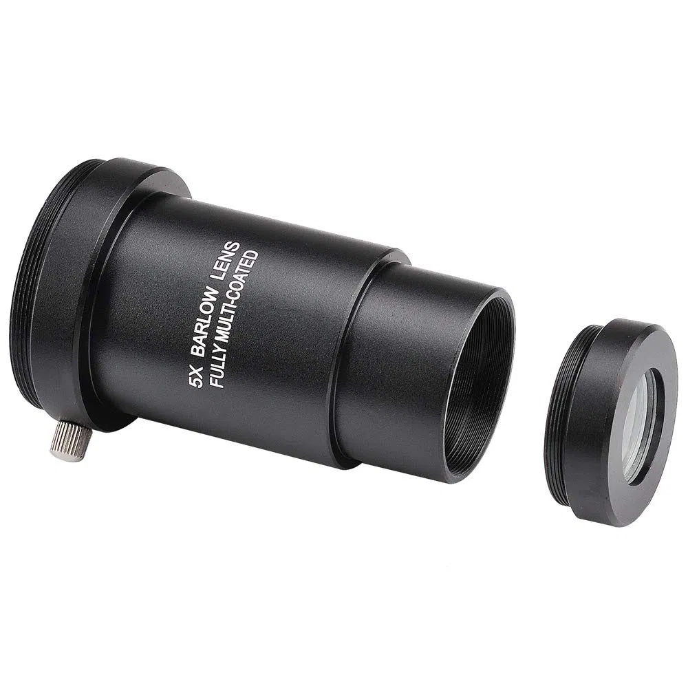 Kit de Filtro de Luna y Lente Barlow 5X de 1.25 Pulgadas para oculares de telescopio