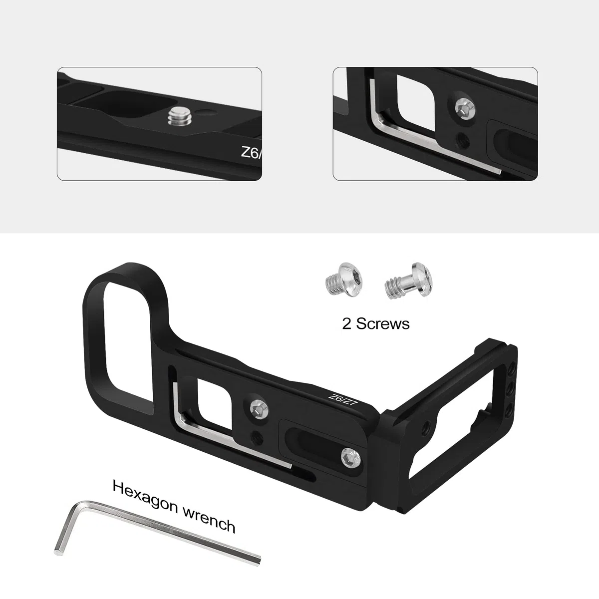 Versión Extendida Z6/Z6 II/Z7/Z7 II Soporte De Soporte De Cámara De Placa L De Liberación Rápida para Nikon /Z6 II/Z7/Z7 II/
