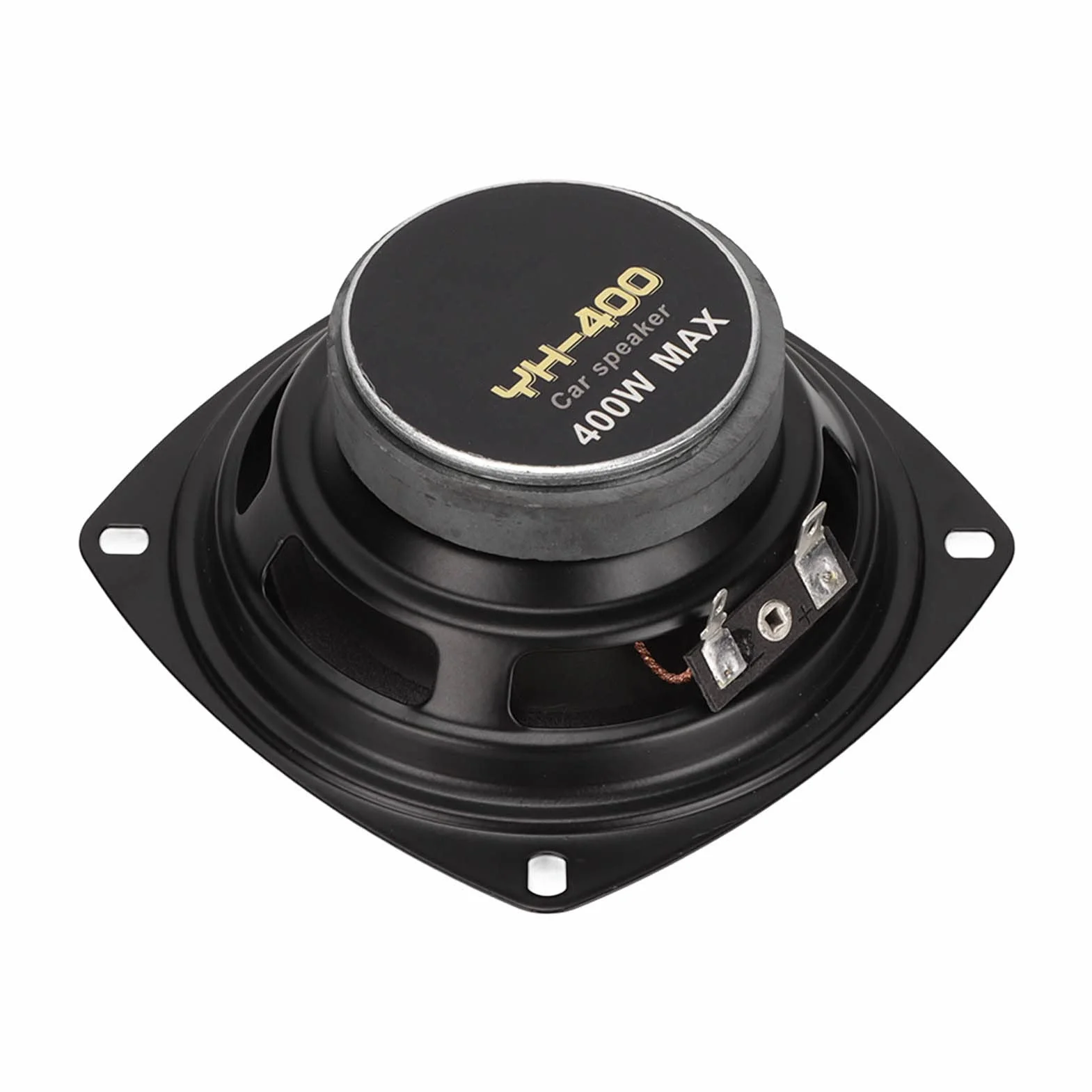Akozon Altavoces Coaxiales de Rango Medio de 400 W, Altavoces de de Sonido para Automóvil de Alta Potencia de 4 Pulgadas, Estéreos Negros de Calidad Clara para Automóviles y