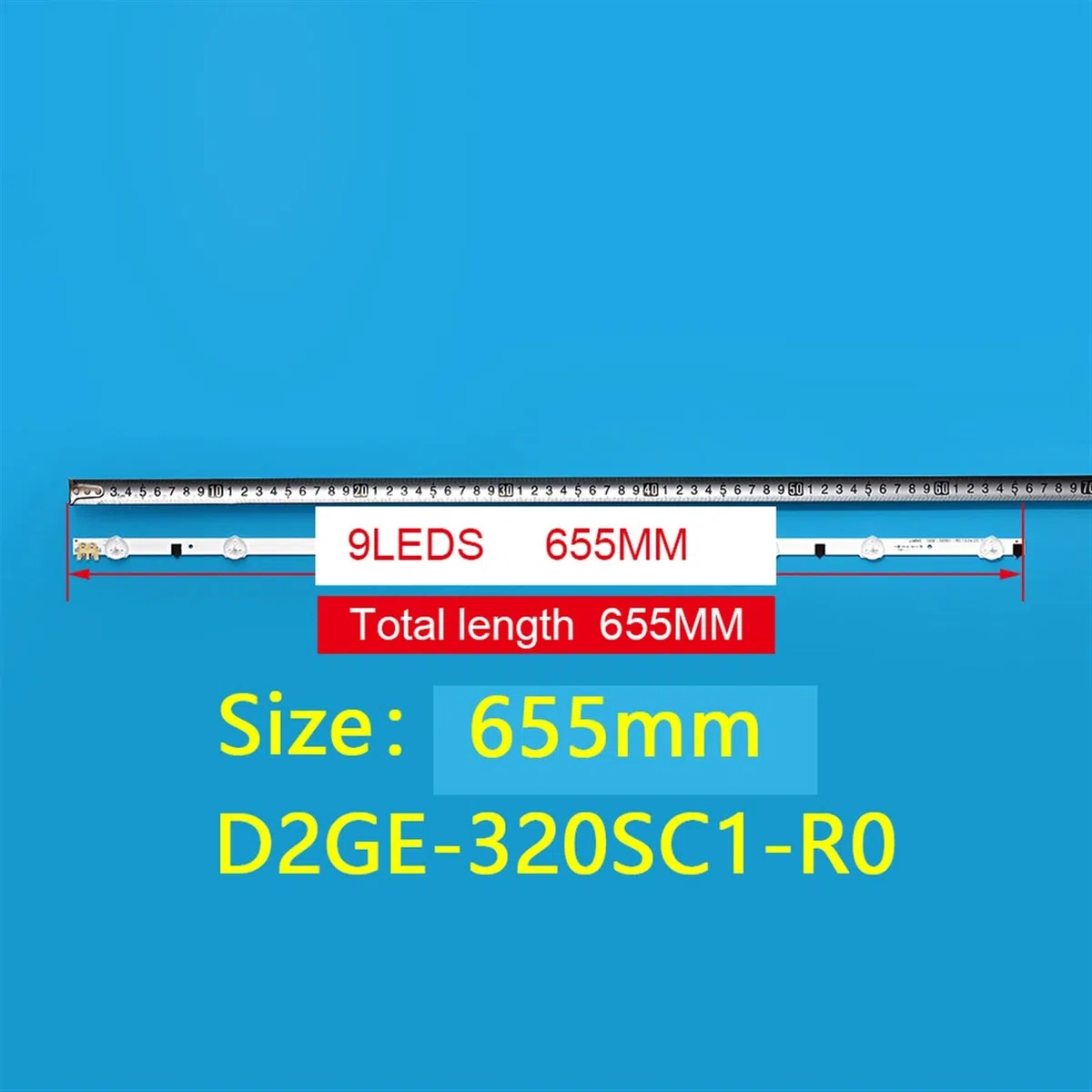 Lámpara de tira de retroiluminación LED Compatible for D2GE-320SC1-R0 UE32F5000 UE32F5500 UE32F4000 D2GE-320C0-R0 Bn96-28489a 2013SVS32 SSP 3735 655MM