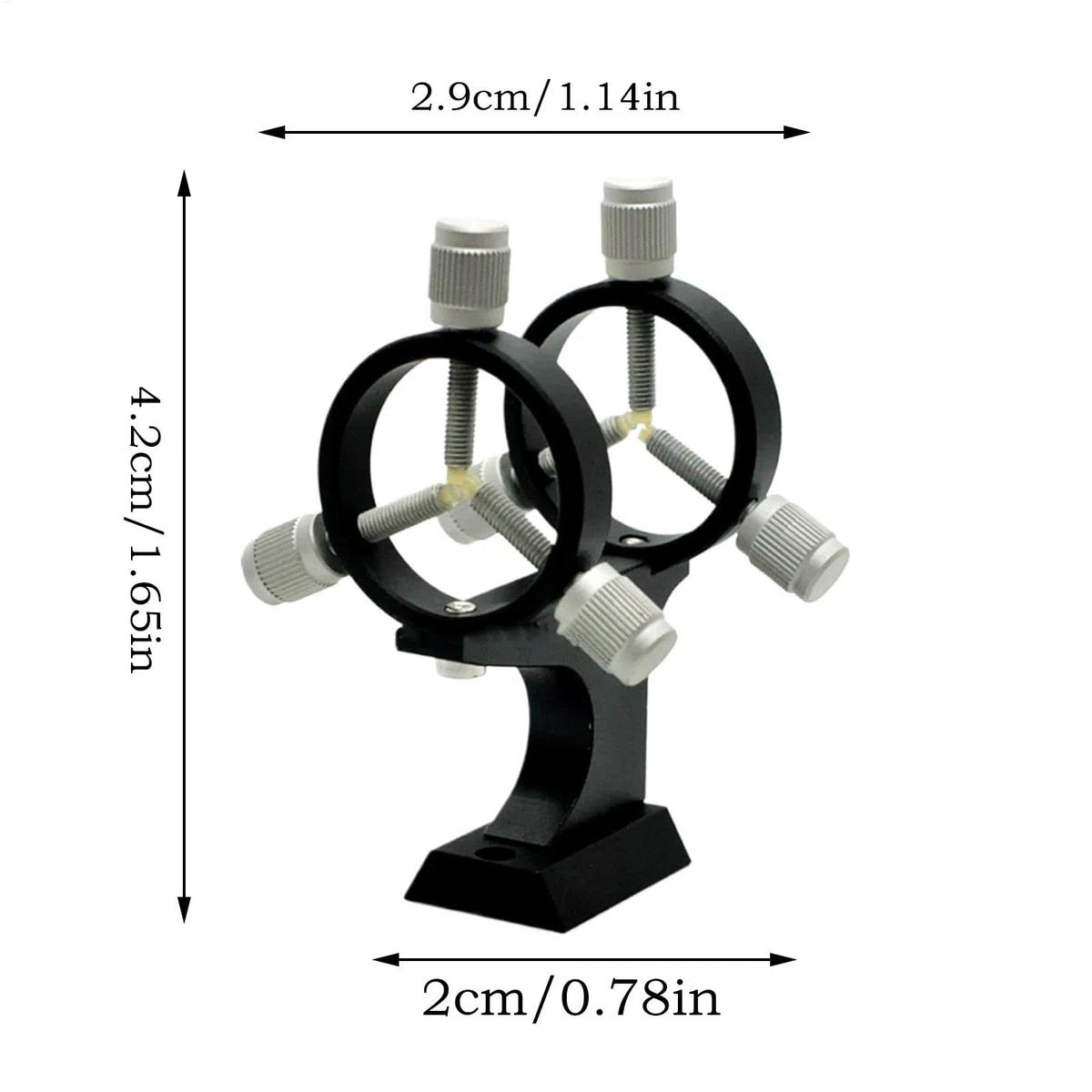 Finder Scope - Soporte de aleación Ajustable, Base de Montaje portátil, fácil instalación, Accesorios para telescopio astronómico