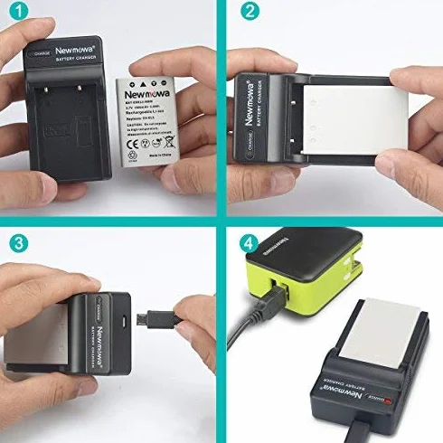 Newmowa EN-EL5 Batería (2-Pack) y Kit Cargador USB portátil para EN-EL5, Coolpix P530, P520, P510, P100, P500, P5100, P5000, P6000, P90, P80